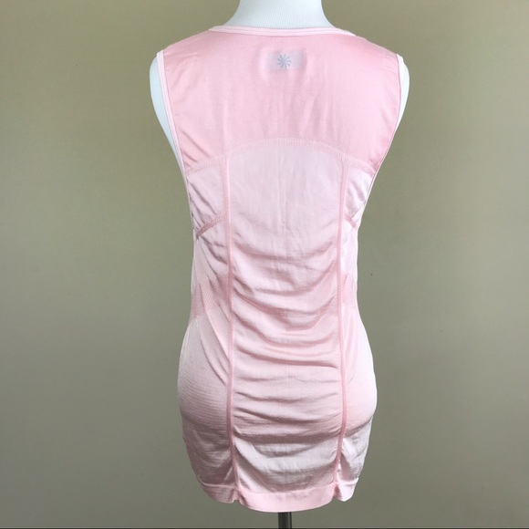 Athleta Crush Metallic Tank Pink Lemonade sz small - Picture 4 of 8